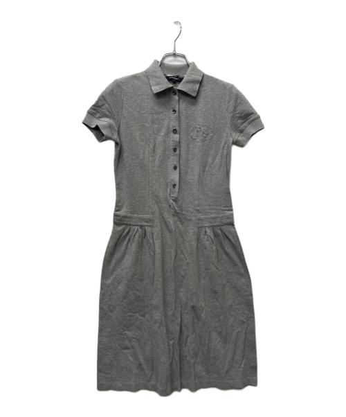 BURBERRY LONDON（バーバリーロンドン）BURBERRY LONDON (バーバリーロンドン) 半袖ワンピース グレー サイズ:３８の古着・服飾アイテム