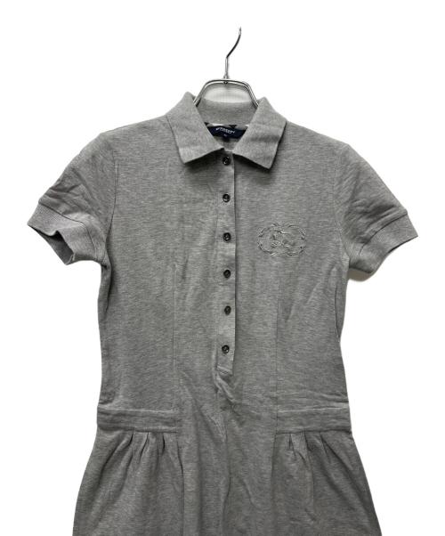 BURBERRY LONDON（バーバリーロンドン）BURBERRY LONDON (バーバリーロンドン) 半袖ワンピース グレー サイズ:３８の古着・服飾アイテム