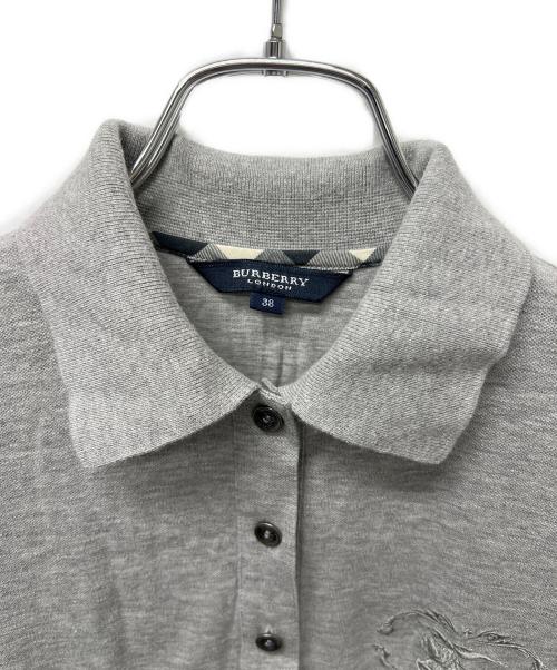BURBERRY LONDON（バーバリーロンドン）BURBERRY LONDON (バーバリーロンドン) 半袖ワンピース グレー サイズ:３８の古着・服飾アイテム