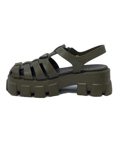 PRADA（プラダ）PRADA (プラダ) モノリスラバー オリーブ サイズ:SIZE 38の古着・服飾アイテム