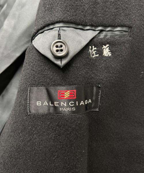 BALENCIAGA（バレンシアガ）BALENCIAGA (バレンシアガ) カシミヤ混コート ブラック サイズ:92A4の古着・服飾アイテム