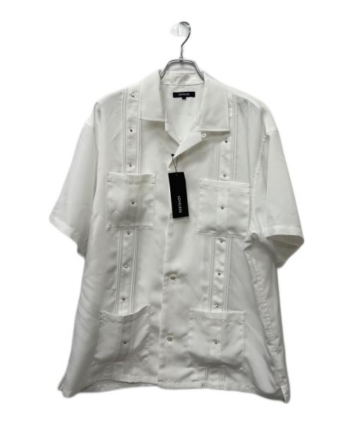 LOVELESS（ラブレス）LOVELESS (ラブレス) スタッズキューバシャツ ホワイト サイズ:Ｌの古着・服飾アイテム
