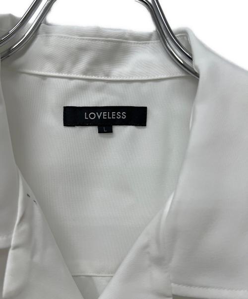 LOVELESS（ラブレス）LOVELESS (ラブレス) スタッズキューバシャツ ホワイト サイズ:Ｌの古着・服飾アイテム