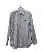 PLAY COMME des GARCONSプレイコムデギャルソン）の古着「長袖シャツ」｜ブルー