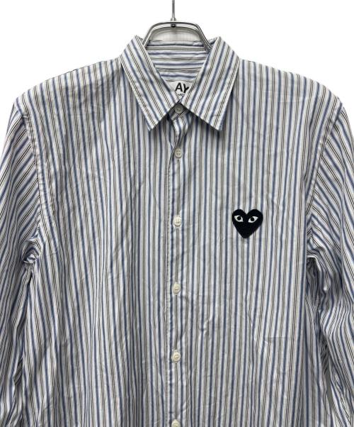PLAY COMME des GARCONS（プレイコムデギャルソン）PLAY COMME des GARCONS (プレイコムデギャルソン) 長袖シャツ ブルー サイズ:Ｓの古着・服飾アイテム