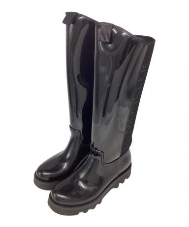 中古・古着通販】MONCLER (モンクレール) レインブーツ ブラック