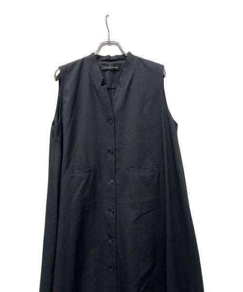 mizuiro-ind（ミズイロインド）mizuiro-ind (ミズイロインド) スタンドカラーフレアジレ ブラック サイズ:記載なしの古着・服飾アイテム