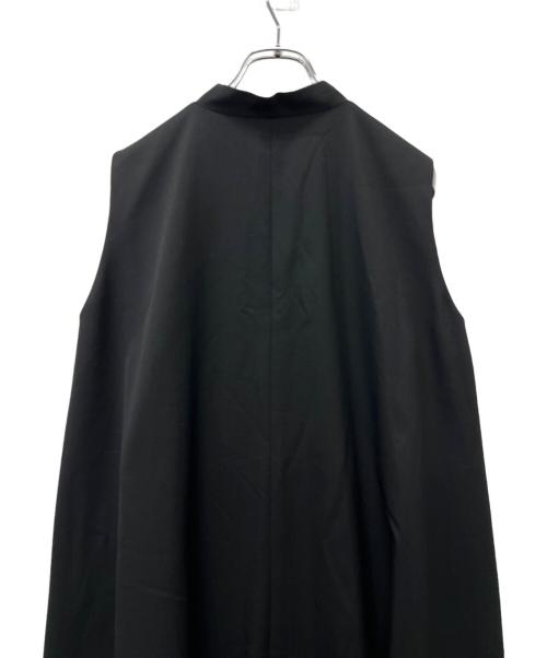 mizuiro-ind（ミズイロインド）mizuiro-ind (ミズイロインド) スタンドカラーフレアジレ ブラック サイズ:記載なしの古着・服飾アイテム