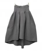 CFCLシーエフシーエル）の古着「POTTERY ROUNDED HEM SKIRT」｜グレー