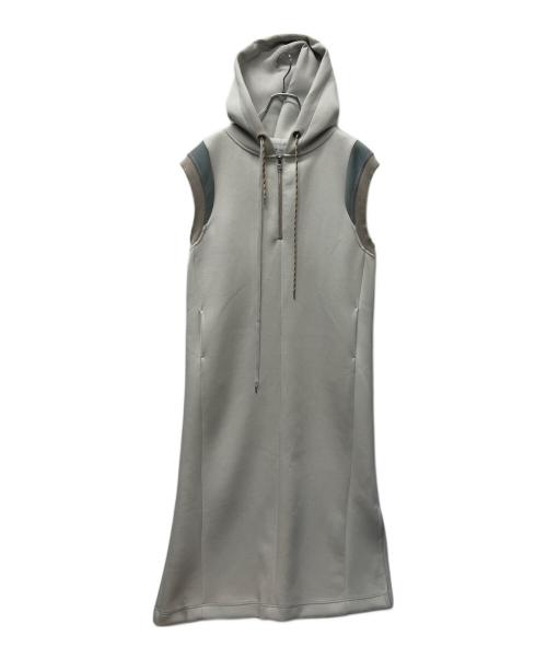 A + TOKYO（エープラス トウキョウ）A + TOKYO (エープラス トウキョウ) Wコードパーカーリラックスワンピース ベージュ サイズ:２の古着・服飾アイテム