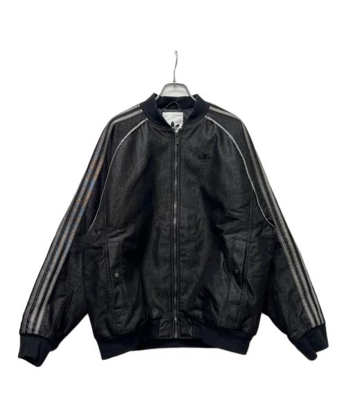 adidas（アディダス）adidas (アディダス) デニムジャケット グレー サイズ:Mの古着・服飾アイテム