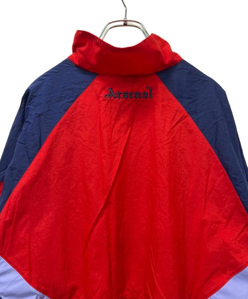 adidas（アディダス）adidas (アディダス) ナイロンジャケット レッド×ブルー サイズ:2XLの古着・服飾アイテム