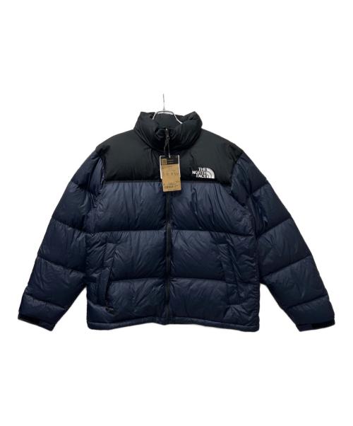 THE NORTH FACE（ザ ノース フェイス）THE NORTH FACE (ザ ノース フェイス) ヌプシショートダウンジャケット ブラック×ネイビー サイズ:ＸＬの古着・服飾アイテム