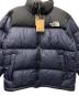 中古・古着 THE NORTH FACE (ザ ノース フェイス) ヌプシショートダウンジャケット ブラック×ネイビー サイズ:ＸＬ：30000円