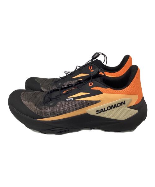 SALOMON（サロモン）SALOMON (サロモン) スニーカー ブラック×オレンジ サイズ:JP27.5の古着・服飾アイテム