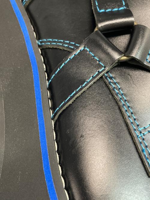 WILD WING（ワイルドウィング）WILD WING (ワイルドウィング) 厚底ブーツ ブラック×ブルー サイズ:28.0の古着・服飾アイテム