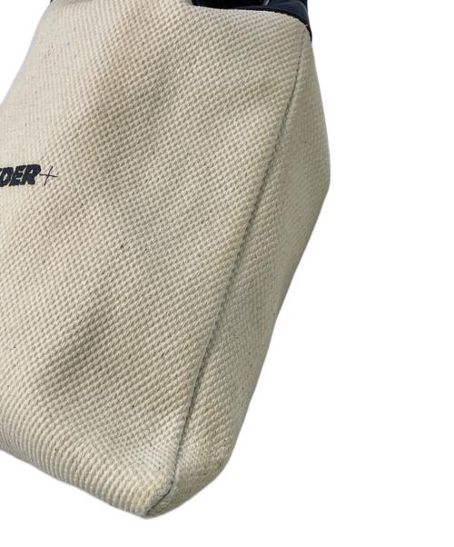 JIL SANDER+（ジルサンダープラス）JIL SANDER+ (ジルサンダープラス) 巾着バッグ アイボリー×ブラックの古着・服飾アイテム
