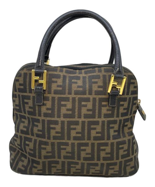 FENDI（フェンディ）FENDI (フェンディ) ハンドバッグ ブラウン×ブラックの古着・服飾アイテム