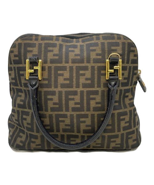 FENDI（フェンディ）FENDI (フェンディ) ハンドバッグ ブラウン×ブラックの古着・服飾アイテム