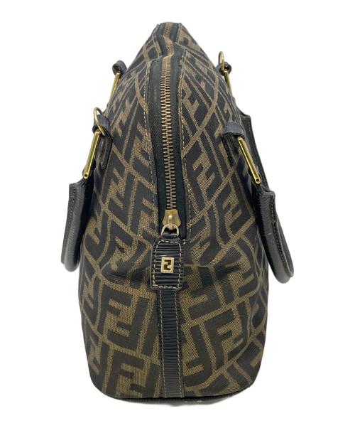 FENDI（フェンディ）FENDI (フェンディ) ハンドバッグ ブラウン×ブラックの古着・服飾アイテム