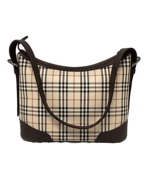 BURBERRY（バーバリー）BURBERRY (バーバリー) ワンショルダーバッグ ベージュ×ブラウンの古着・服飾アイテム