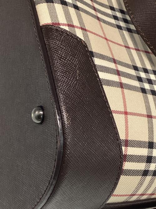 BURBERRY（バーバリー）BURBERRY (バーバリー) ワンショルダーバッグ ベージュ×ブラウンの古着・服飾アイテム