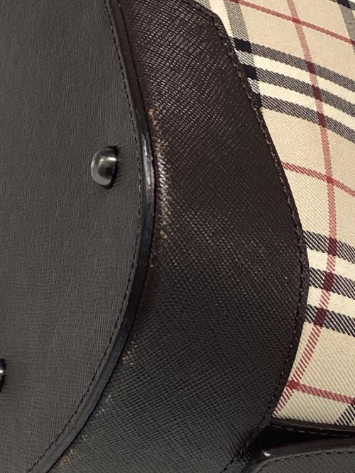 BURBERRY（バーバリー）BURBERRY (バーバリー) ワンショルダーバッグ ベージュ×ブラウンの古着・服飾アイテム
