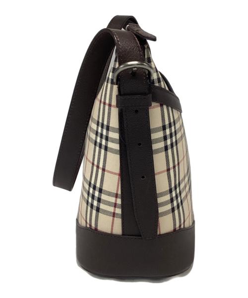 BURBERRY（バーバリー）BURBERRY (バーバリー) ワンショルダーバッグ ベージュ×ブラウンの古着・服飾アイテム