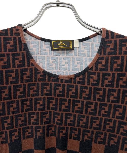 FENDI（フェンディ）FENDI (フェンディ) 半袖カットソー ブラウン サイズ:Ｌの古着・服飾アイテム