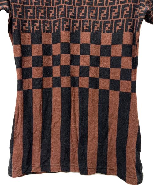 FENDI（フェンディ）FENDI (フェンディ) 半袖カットソー ブラウン サイズ:Ｌの古着・服飾アイテム