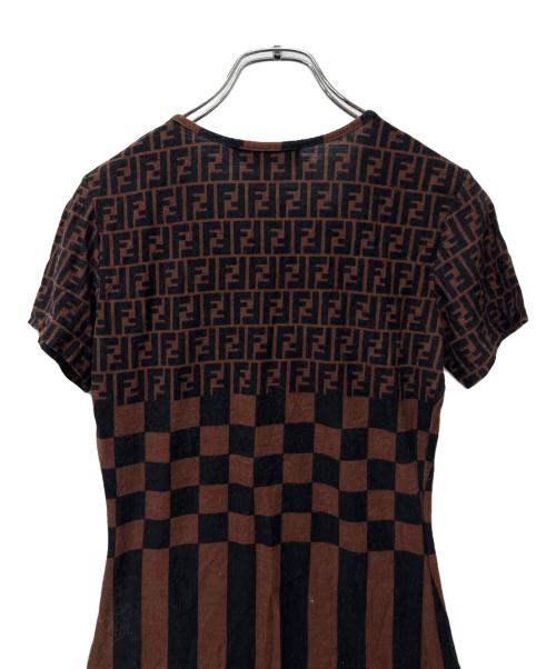 FENDI（フェンディ）FENDI (フェンディ) 半袖カットソー ブラウン サイズ:Ｌの古着・服飾アイテム