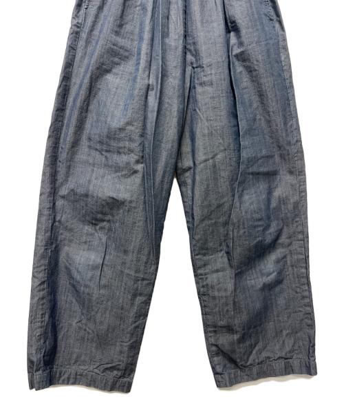 KAGURE（カグレ）KAGURE (カグレ) シャンブレーデニム イージー パンツ ブルー サイズ:FREEの古着・服飾アイテム