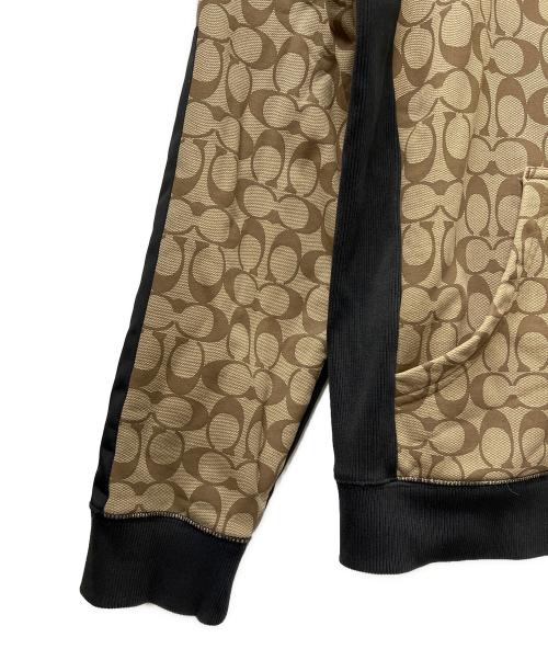 COACH（コーチ）COACH (コーチ) シグネチャープルオーバーパーカー ブラウン サイズ:Ｌの古着・服飾アイテム