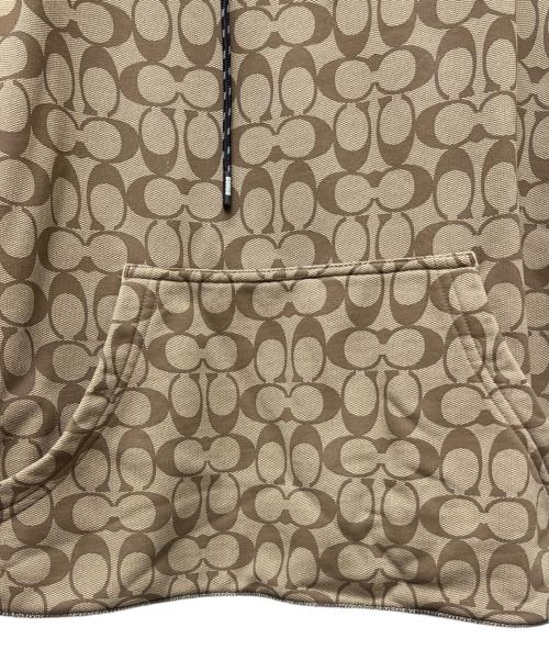 COACH（コーチ）COACH (コーチ) シグネチャープルオーバーパーカー ブラウン サイズ:Ｌの古着・服飾アイテム