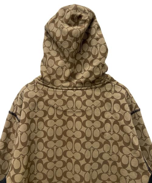COACH（コーチ）COACH (コーチ) シグネチャープルオーバーパーカー ブラウン サイズ:Ｌの古着・服飾アイテム
