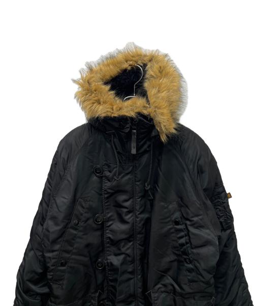ALPHA INDUSTRIES（アルファインダストリーズ）ALPHA INDUSTRIES (アルファインダストリーズ) N-3Bフライトジャケット ブラック サイズ:Ｓの古着・服飾アイテム