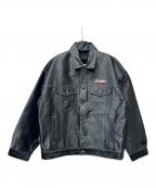 FUBUフブ）の古着「メタリックデニムジャケット」｜インディゴ