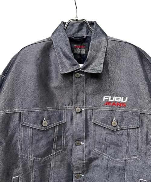 FUBU（フブ）FUBU (フブ) メタリックデニムジャケット インディゴ サイズ:Ｌの古着・服飾アイテム