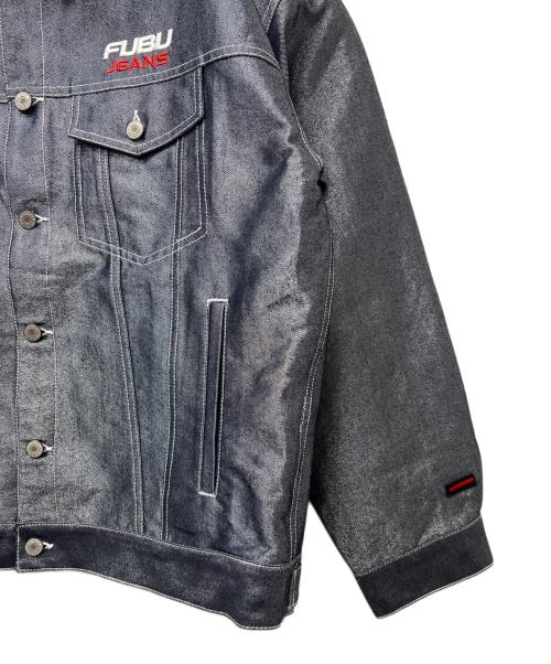 FUBU（フブ）FUBU (フブ) メタリックデニムジャケット インディゴ サイズ:Ｌの古着・服飾アイテム