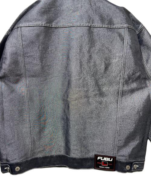 FUBU（フブ）FUBU (フブ) メタリックデニムジャケット インディゴ サイズ:Ｌの古着・服飾アイテム