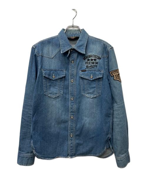 VANSON（バンソン）VANSON (バンソン) FELiX (フィリックス) デニムシャツ インディゴ サイズ:Mの古着・服飾アイテム