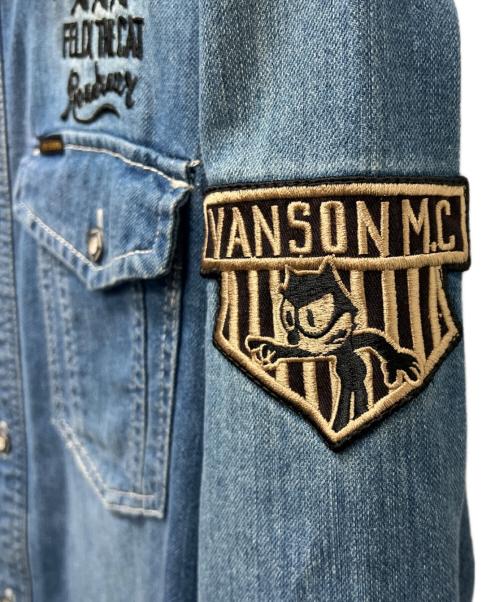 VANSON（バンソン）VANSON (バンソン) FELiX (フィリックス) デニムシャツ インディゴ サイズ:Mの古着・服飾アイテム