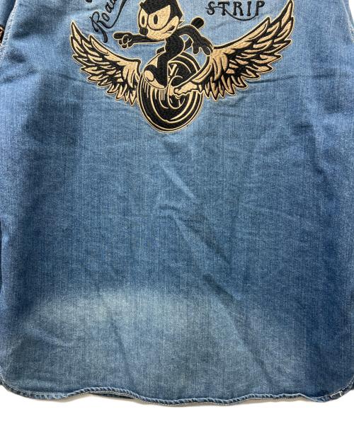 VANSON（バンソン）VANSON (バンソン) FELiX (フィリックス) デニムシャツ インディゴ サイズ:Mの古着・服飾アイテム