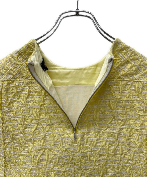 DRAWER（ドゥロワー）DRAWER (ドゥロワー) ノースリーブブラウス イエロー サイズ:３６の古着・服飾アイテム