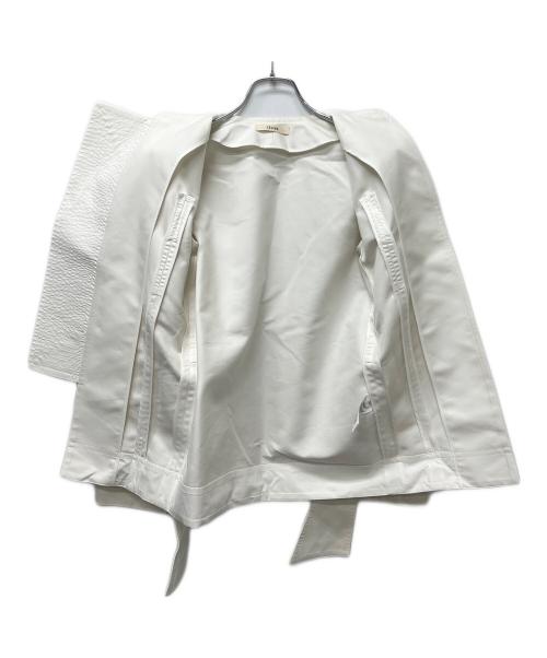 CELINE（セリーヌ）CELINE (セリーヌ) デザインジャケット ホワイト サイズ:３４の古着・服飾アイテム