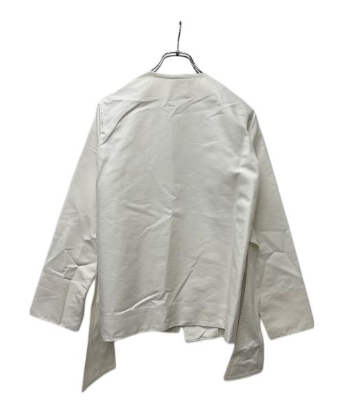 CELINE（セリーヌ）CELINE (セリーヌ) デザインジャケット ホワイト サイズ:３４の古着・服飾アイテム