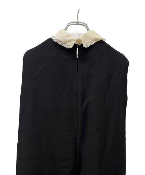 VALENTINO（ヴァレンティノ）VALENTINO (ヴァレンティノ) ノースリーブワンピース ブラック×ホワイト サイズ:３８の古着・服飾アイテム