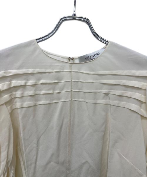VALENTINO（ヴァレンティノ）VALENTINO (ヴァレンティノ) 半袖ブラウス ベージュ サイズ:３８の古着・服飾アイテム
