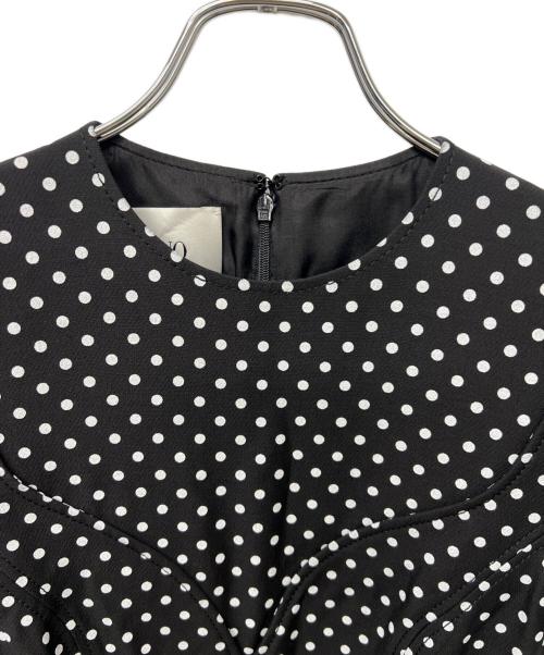 VALENTINO（ヴァレンティノ）VALENTINO (ヴァレンティノ) 半袖ワンピース ブラック×ホワイト サイズ:３６の古着・服飾アイテム