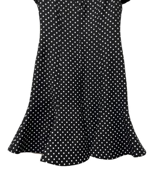 VALENTINO（ヴァレンティノ）VALENTINO (ヴァレンティノ) 半袖ワンピース ブラック×ホワイト サイズ:３６の古着・服飾アイテム